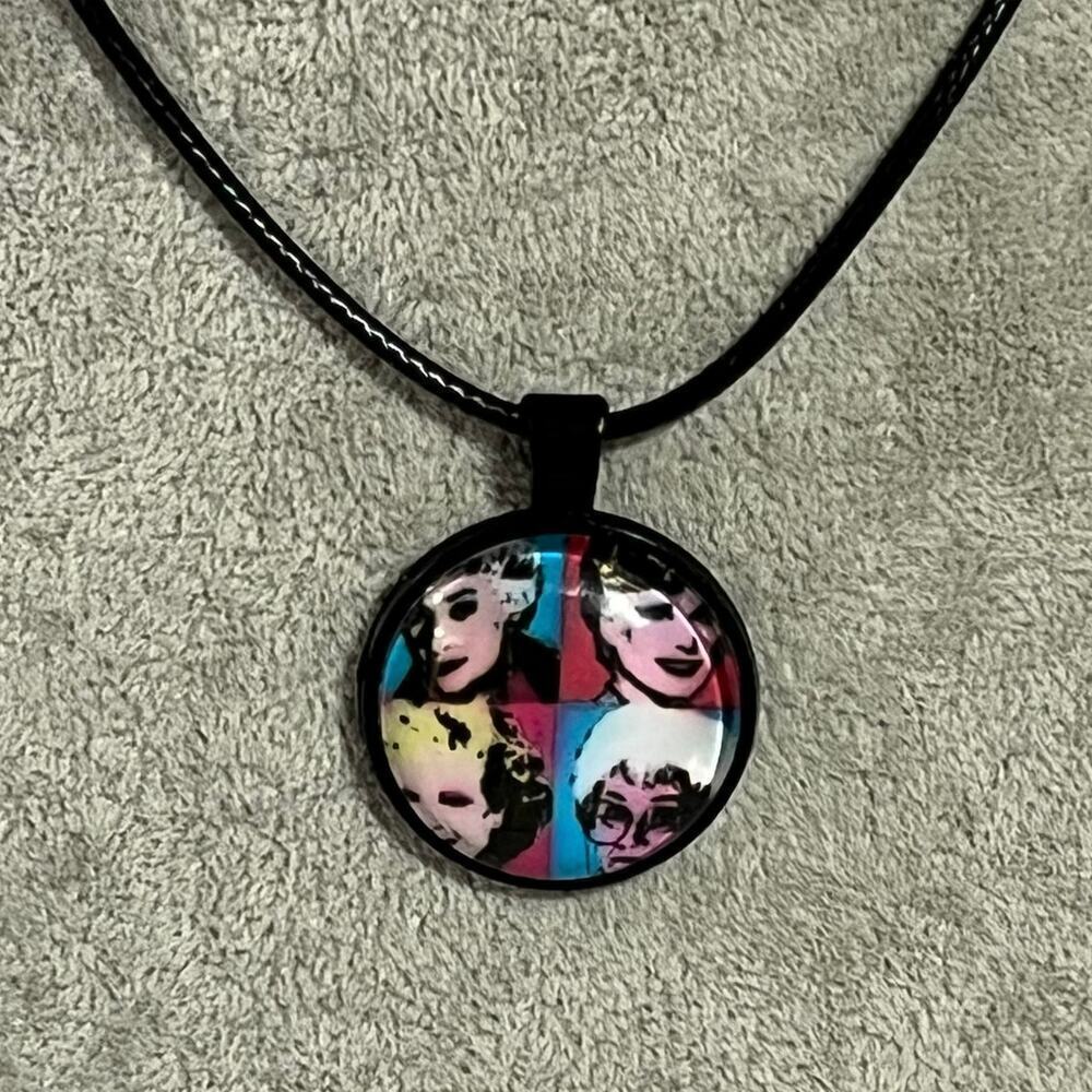The Golden Girls Glass Dome Necklace